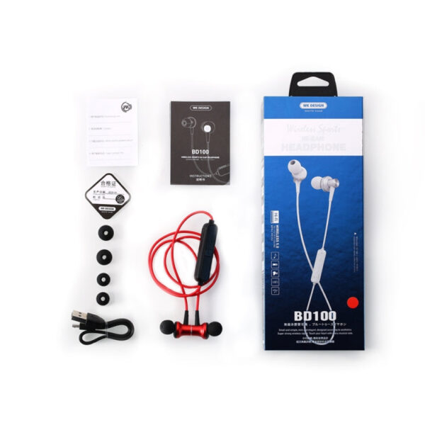 WK BD100 In-Ear Sweat Proof Sporty Bilateral Tws Bluetooth 5.0 Kopfhörer (schwarz) – Bild 4