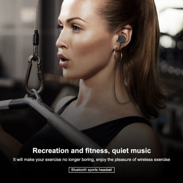 WK BD100 In-Ear Sweat Proof Sporty Bilateral Tws Bluetooth 5.0 Kopfhörer (schwarz) – Bild 2