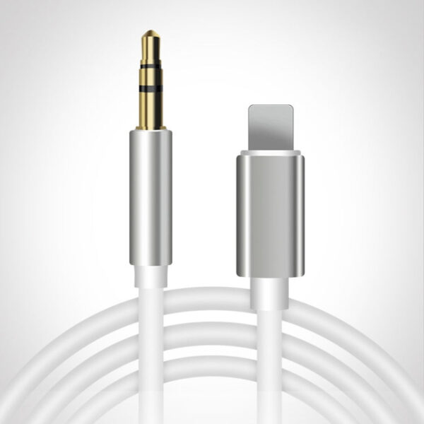 8-poliges AUX-Audioadapterkabel mit 3,5 mm Länge, Länge: 1 m (weiß)