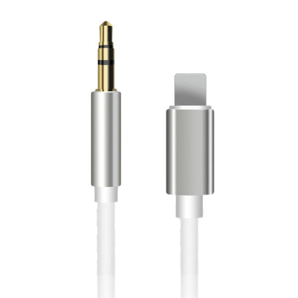 8-poliges AUX-Audioadapterkabel mit 3,5 mm Länge, Länge: 1 m (weiß) – Bild 2