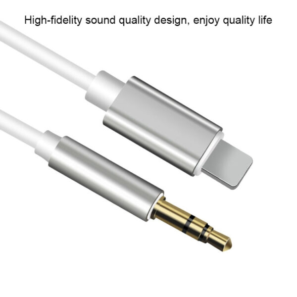 8-poliges AUX-Audioadapterkabel mit 3,5 mm Länge, Länge: 1 m (weiß) – Bild 3