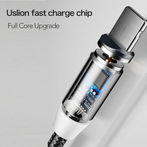 3 in 1 Magnet-Ladekabel Typ C / 8 Pin / Micro USB zu USB für Serie 1, Länge: 1 m – Bild 6