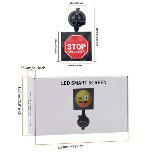 LED-Pixel-Display-Smart-Screen, Programmierbare LED-Bildschirmbeleuchtung – Bild 6