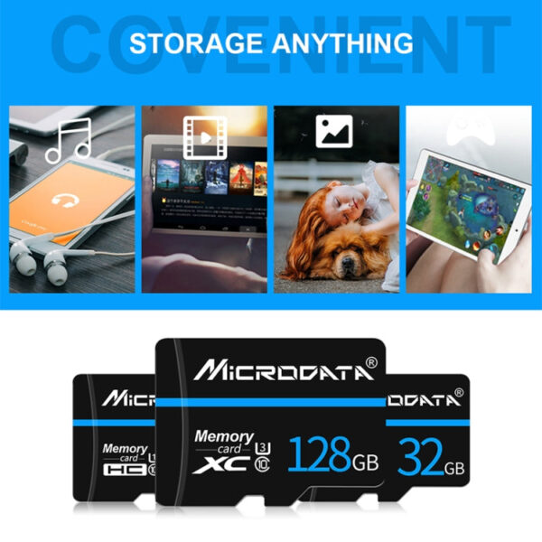 MICRODATA 16 GB U1 Blue Line und Black TF (Micro SD) Speicherkarte – Bild 4