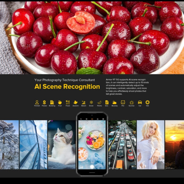 Ulefone 11T 5G Robustes Telefon, Wärmebildkameras, 8GB + 256GB 5200mAh Akku – Bild 12