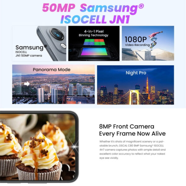 Blackview OSCAL C80, 8GB+128GB, 50MP Kamera – Bild 4