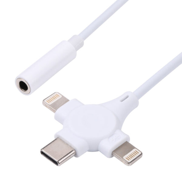 Dual 8-pol + USB-C/Typ-C-Stecker auf 3,5-mm-Buchse für digitales Audio-Adapterkabel – Bild 3