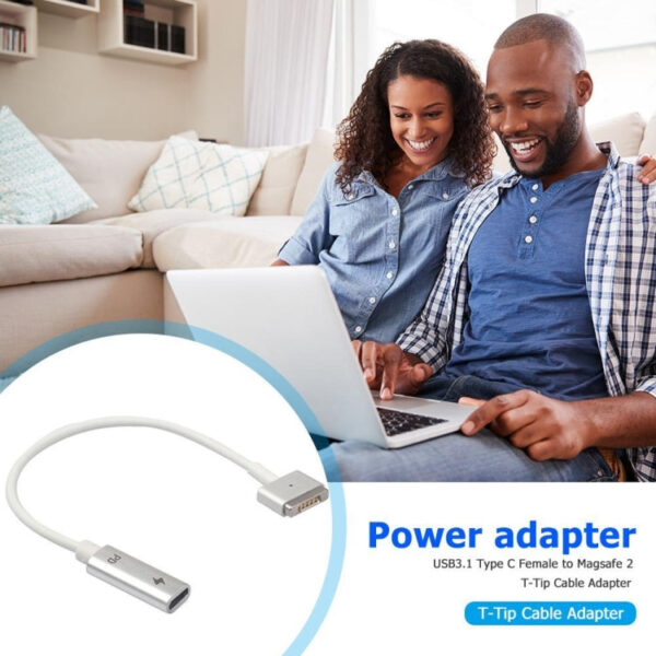 5-poliger MagSafe 2 / 1 (T-förmig) an USB-C / Typ C PD-Ladeadapter – Bild 6