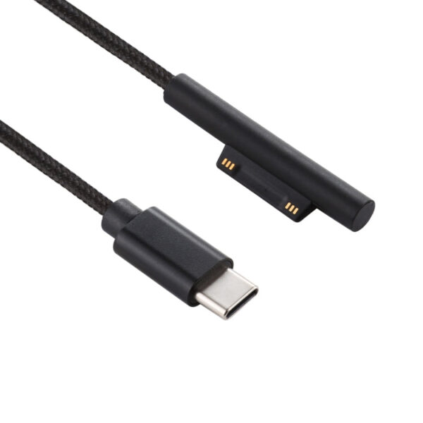 USB-C / Typ C bis 6-poliges Nylon-Steckerkabel für Microsoft Surface Pro 3/4/5/6 Laptop-Adapter, Kabellänge: 1,5 m – Bild 3