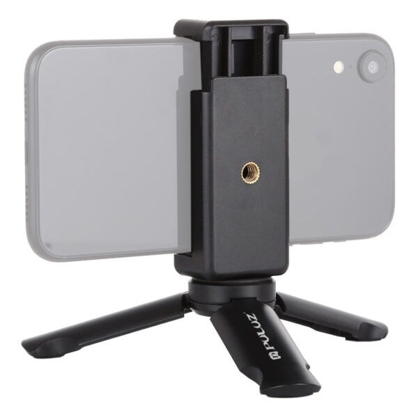 PULUZ Mini-Kunststoffstativ + Universal-Telefonklemmhalterung