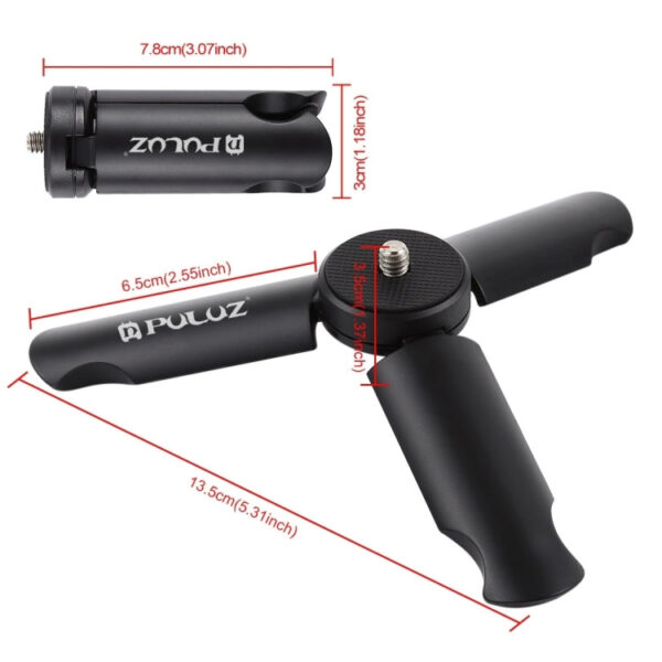 PULUZ Mini-Kunststoffstativ + Universal-Telefonklemmhalterung – Bild 3