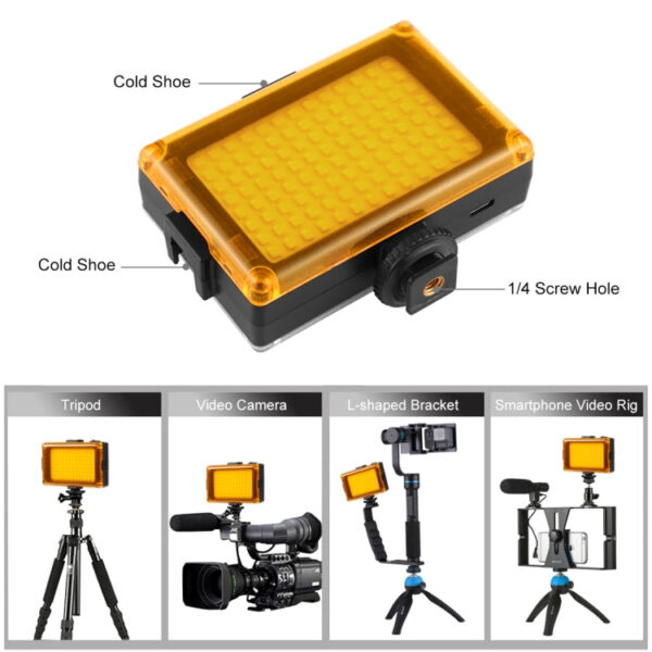 PULUZ Pocket 104 LED 1800LM Professionelle Fotografie Video- und Fotostudio-Licht – Bild 5