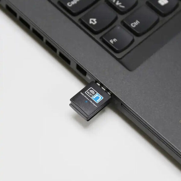 300 Mbit / s Wireless 802.11N USB-Netzwerk-Nano-Kartenadapter (schwarz) – Bild 3