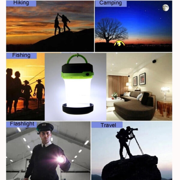 Tragbare Camping-Taschenlampe für Outdoor/Indoor – Bild 9