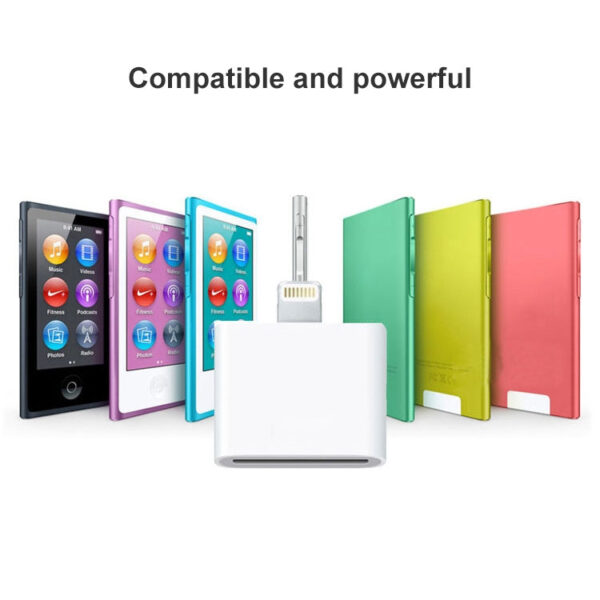 8-Pin-auf-30-Pin-Adapter (weiß) für Apple Geräte – Bild 5