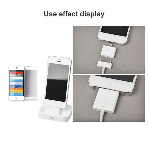8-Pin-auf-30-Pin-Adapter (weiß) für Apple Geräte – Bild 6
