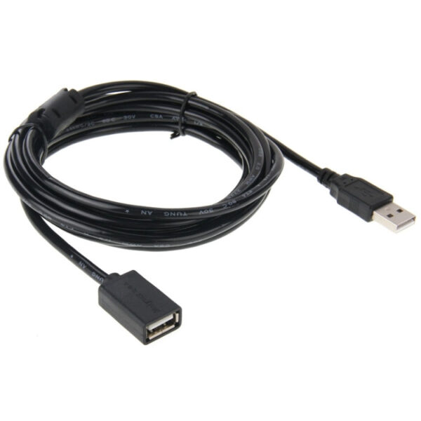 USB 2.0 AM zu AF-Verlängerungskabel, Länge: 3m (schwarz) – Bild 3