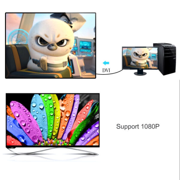 DVI-D Dual Link 24 + 1-poliges M / M-Videokabel mit Nylonnetz, Länge: 5 m – Bild 5