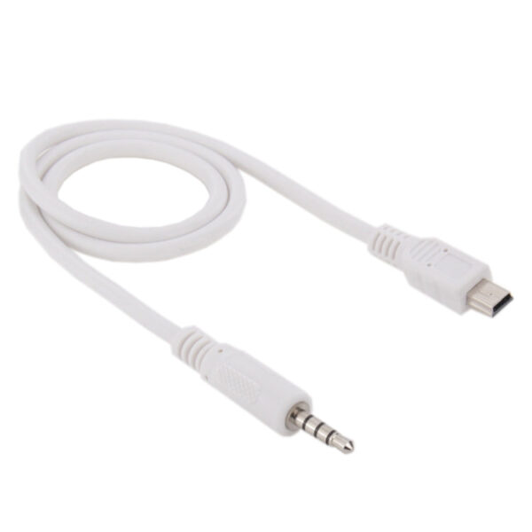 3,5 mm Stecker auf Mini USB Stecker Audio AUX-Kabel, Länge: ca. 50 cm