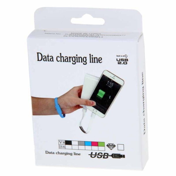 Wearable Bracelet Sync Data Ladekabel MicroUSB Grün – Bild 8