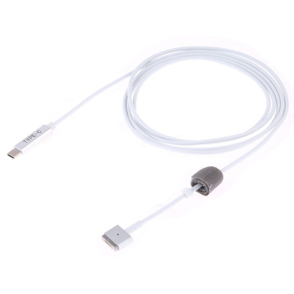 85 W 5-poliges MagSafe 2 (T-förmig) an USB-C / Typ C PD-Ladekabel (weiß) – Bild 3