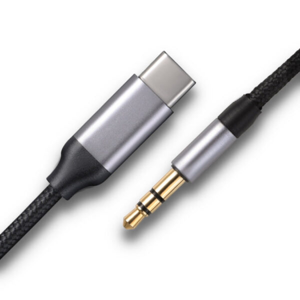 KUULAA KL-O09 Typ-C / USB-C auf 3,5 mm AUX-Audioadapterkabel, Länge: 100 cm – Bild 2
