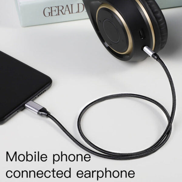 KUULAA KL-O09 Typ-C / USB-C auf 3,5 mm AUX-Audioadapterkabel, Länge: 100 cm – Bild 4