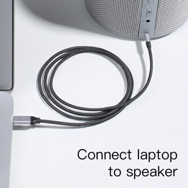 KUULAA KL-O09 Typ-C / USB-C auf 3,5 mm AUX-Audioadapterkabel, Länge: 100 cm – Bild 5