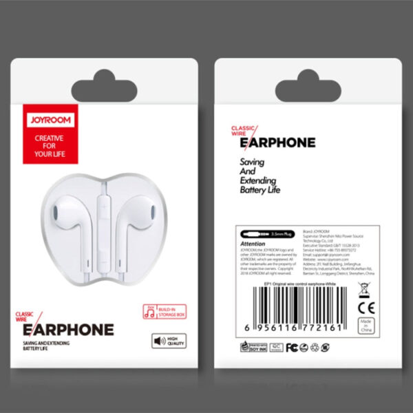 1,2 m 3,5 mm Stecker Kabelsteuerung In-Ear-Kopfhörer (weiß) – Bild 6