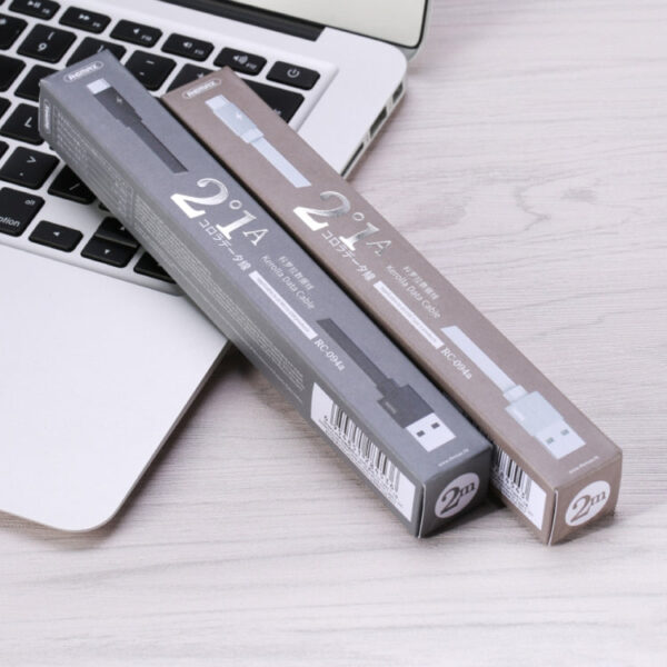 REMAX RC-094a 2m 2,4A USB zu USB-C / Typ-C Aluminiumlegierung Geflecht Schnellladedatenkabel (Schwarz) – Bild 3