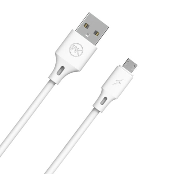 WK WDC-092 3M 2.4A Micro USB-Daten Sync-Ladekabel (weiß) – Bild 2