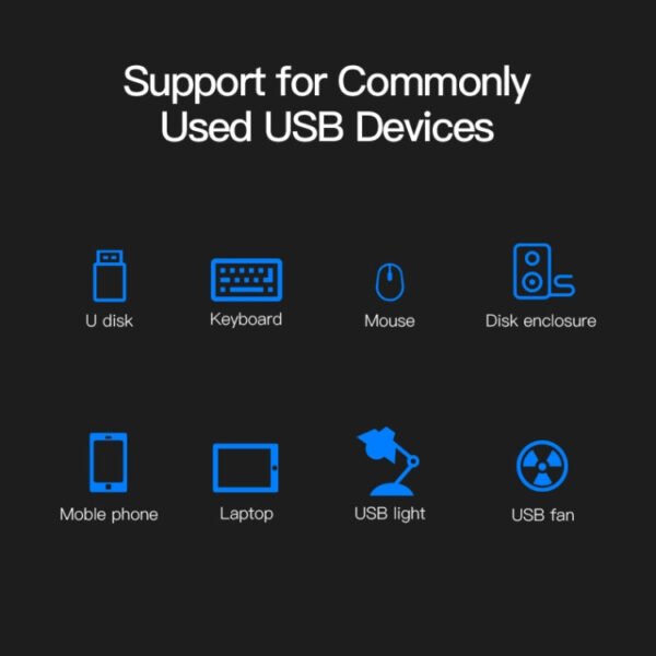 Tragbarer USB-C / Typ C-Stecker auf 4 USB-Anschlüsse Buchse HUB-Adapter – Bild 7