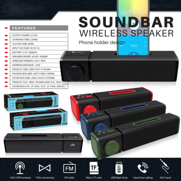 Wireless Stereo Bluetooth-Lautsprecher NR4023 TWS – Bild 7