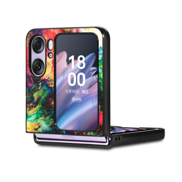 Für OPPO Find N2 Flip Farbiges Wolken Cover – Bild 4