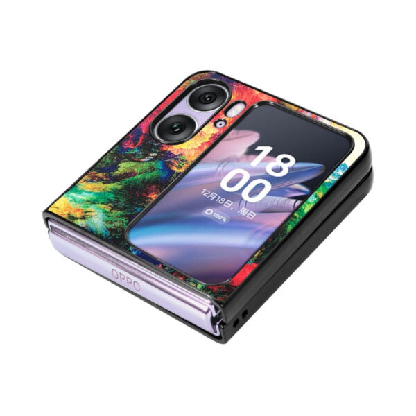 Für OPPO Find N2 Flip Farbiges Wolken Cover – Bild 5