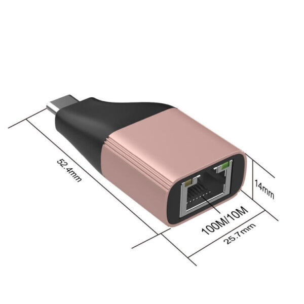 Onten Typ-C 10M/100M/1000M LAN-Adapter (Farben werden zufällig geliefert) – Bild 5