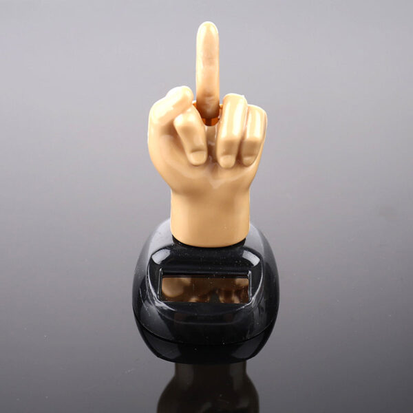 Wackelnder Mittelfinger / Stinkefinger fürs Autofenster – Bild 3
