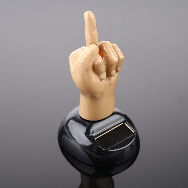 Wackelnder Mittelfinger / Stinkefinger fürs Autofenster – Bild 5