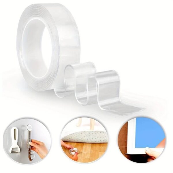 Starkes transparentes Nanoband Waschbar 2cm Breit & 5M lang – Bild 3