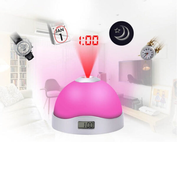 Lazy Magic Bunte leuchtende Projektionsuhr LED – Bild 2