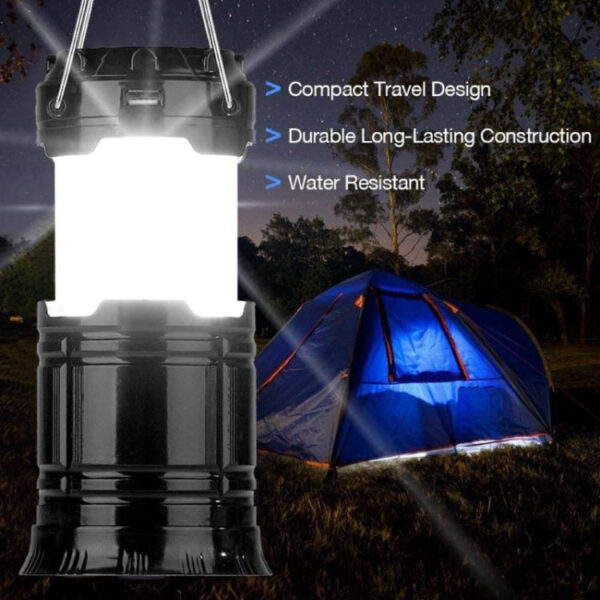 Outdoor Camping Zelt Licht tragbare Laterne Flammenlampe – Bild 6