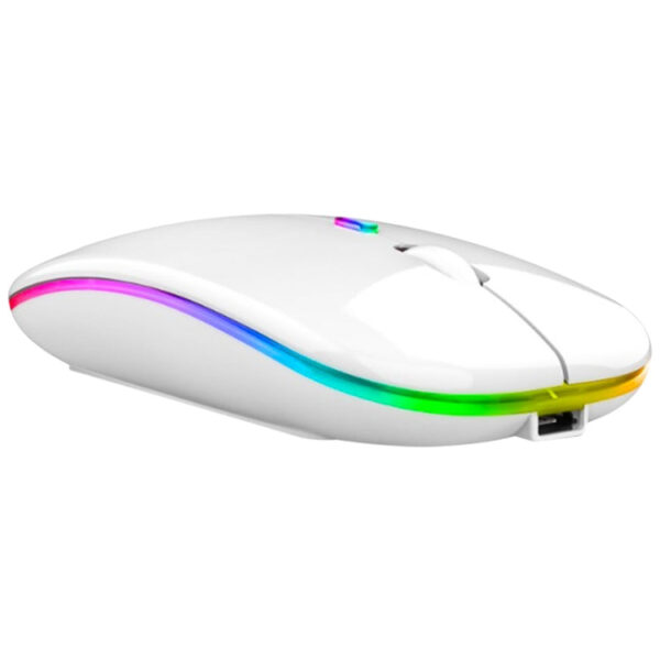 6 Farben Bluetooth Wireless Dual Mode Maus Weiss oder Gold – Bild 7