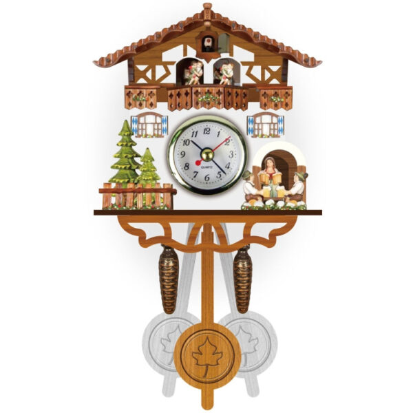 Barley Bird Wanduhr Retro Wohnzimmeruhr (CM004) – Bild 5