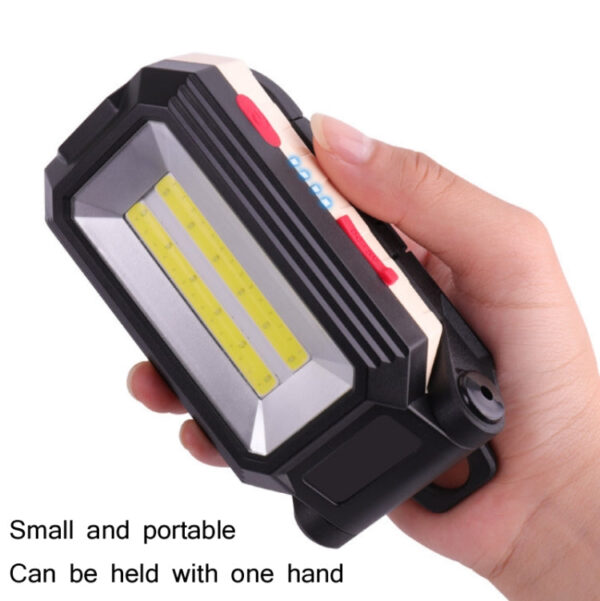 Autoinspektion Arbeitslicht USB-Lade-LED-Faltkampierlampe mit Haken + Magnet – Bild 6