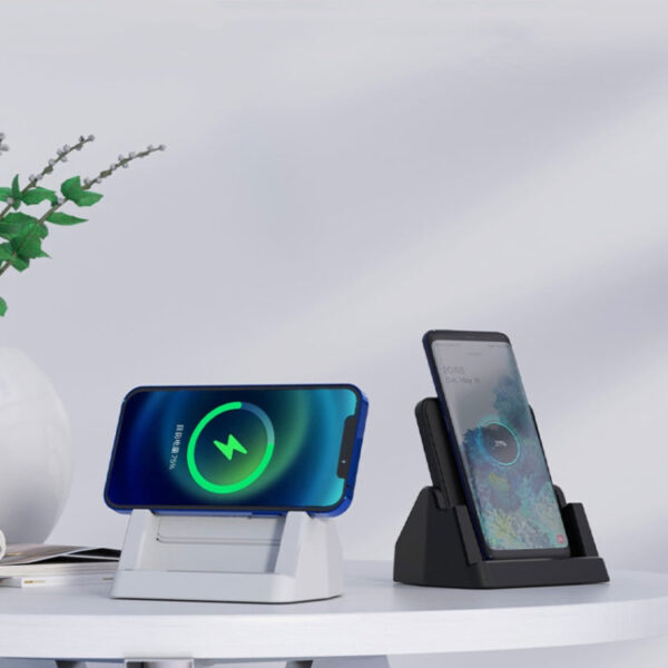 15W Wireless Ladegerät für iPhones & Android Geräte. inkl. Adapter USB-C/Lightning/MicroUSB – Bild 7