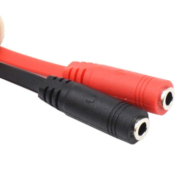 20 cm 3,5 mm Auto Audio Computer Headset Mikrofon 2 in 1 Adapterkabel (vernickelt) – Bild 4