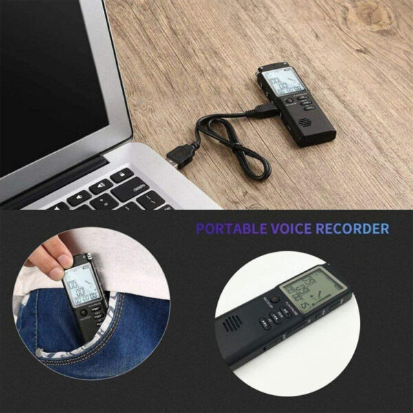 Digitaler Sprachrekorder, 16GB, Unterstützt MP3 / WAV 162g – Bild 10