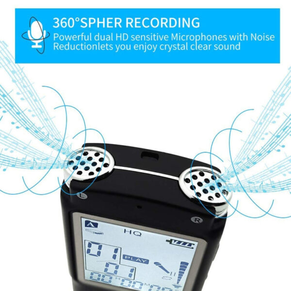 Digitaler Sprachrekorder, 16GB, Unterstützt MP3 / WAV 162g – Bild 7