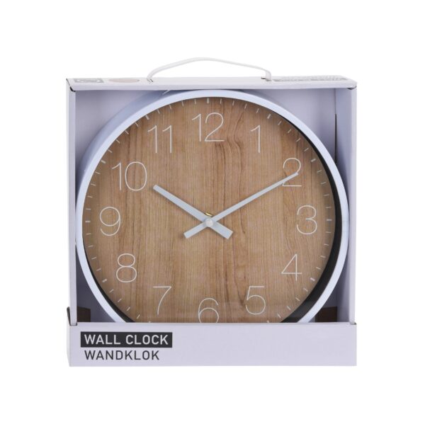 Wanduhr in Holzoptik Design 25 cm – Bild 2