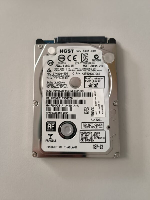 HP HGST HTS725050A7E630 SATA 3.0 Gb/s HDD